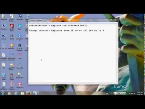 Change Browser mode from Internet explorer 10 to IE7, IE8 or IE9 in simple steps