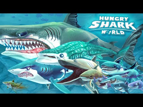 ALL SHARKS + TIPS & STRATEGIES - Hungry Shark World | HD