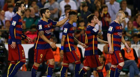 Football Soccer - Real Betis v Barcelona- Spanish Liga BBVA