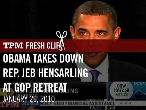 Obama Takes Down Rep. Jeb Hensarling At GOP Retreat