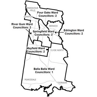 Map of Casey City Council