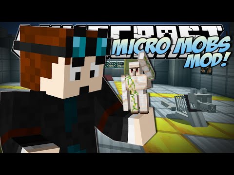 Minecraft | MICRO MOBS MOD (Tiny Creepers, Steves, Golems & More!) | Mod Showcase