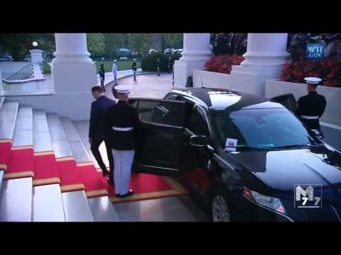 Togo President Faure Gnassingbé arrives at the White House Diner