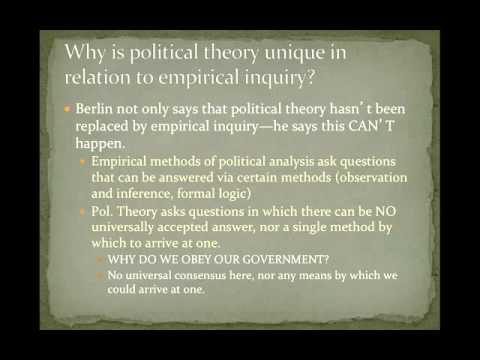 POS 201: Lecture 1-Political Theory and Political Science