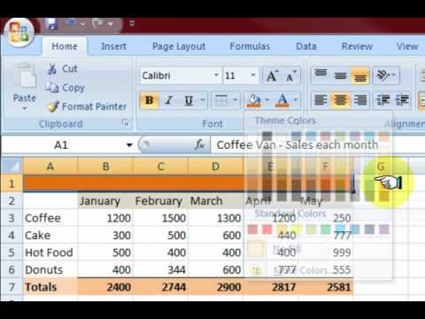 Microsoft Excel Tutorial - Making a Basic Spreadsheet in Excel