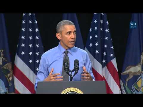 President Obama Speaks to Community Members