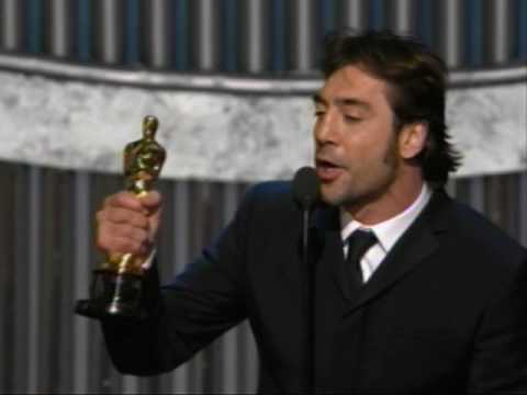 Javier Bardem winning Best Supporting Actor