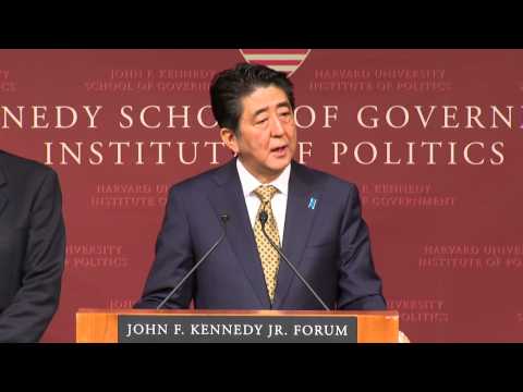 A public address by Shinzo Abe, Prime Minister of Japan | Institute of Politics