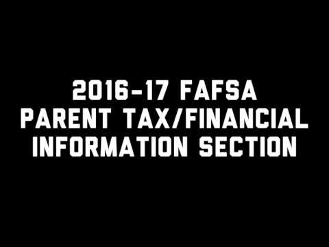 2016-17 FAFSA - Full Walkthrough