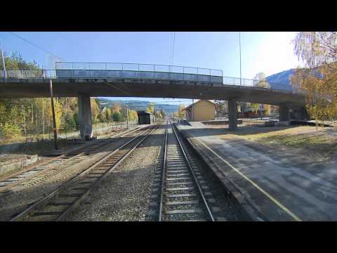 Scenic train ride from Bergen to Oslo (Norway)