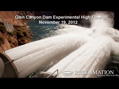 Glen Canyon Dam Experimental High Flow 2012