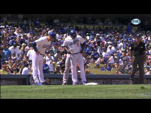 Rays hidden ball trick vs Dodgers 8/10/13