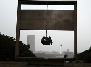 "Torture, never again" a monument, in Recife, Brazil