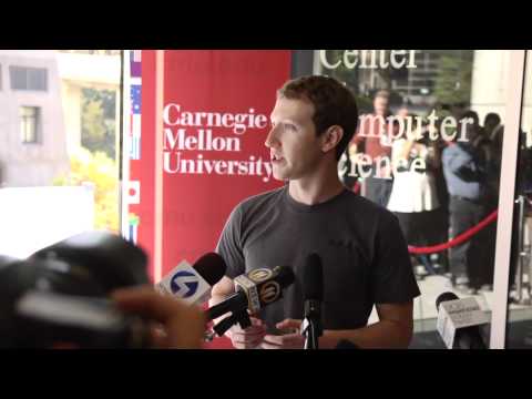 Facebook CEO Mark Zuckerberg Visits CMU