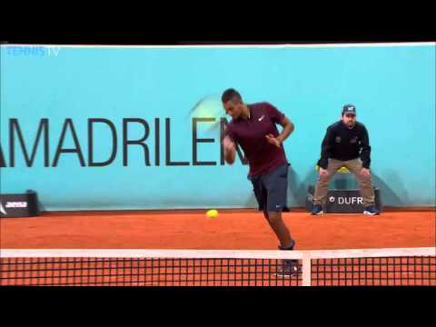 Kyrgios Lob Tweener In Madrid 2016 Hot Shot