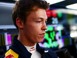 SOCHI, RUSSIA - APRIL 29: Daniil Kvyat of Russia and Red Bull Racing talks to his engineer in the garage during practice for the Formula One Grand Prix of Russia at Sochi Autodrom on April 29, 2016 in Sochi, Russia. (Photo by Dan Istitene/Getty Images)