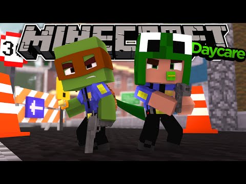 Minecraft School Daycare - BABY BECOME POLICE OFFICERS!