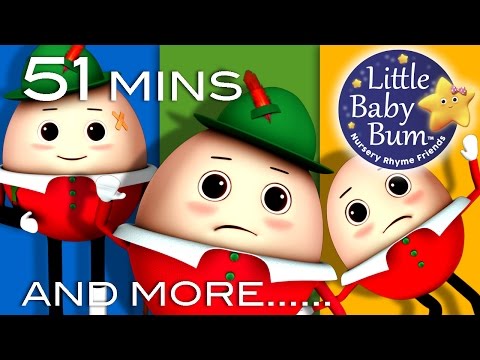 Humpty Dumpty| Plus Lots More Kids' Songs | 51 Minutes Compilation from LittleBabyBum!