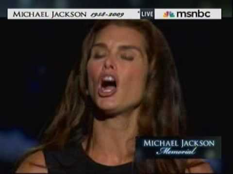 Michael Jackson Memorial Service - Brooke Shields