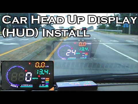 Car Head Up Display - A8 5.5" OBDII HUD - Review and Install - GearBest