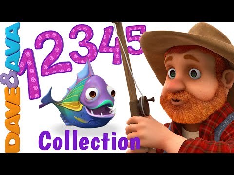 12345 Once I Caught a Fish Alive | Number Song | Nursery Rhymes Collection from Dave and Ava