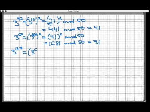 Modular exponentiation