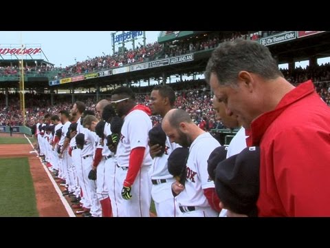 BAL@BOS: Red Sox home opener ceremonies at Fenway