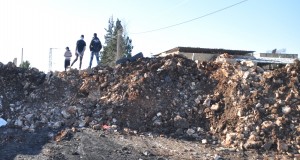 The reconstructed roadblock, in the village of Kufr qaddum. Photocredit:ISM