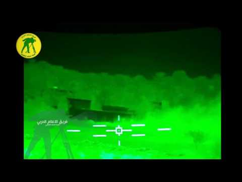 Iraqi Army Abrams kill several ISIS fighters at night