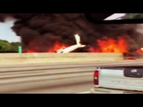 Plane crashes on Atlanta-area interstate, killing 4