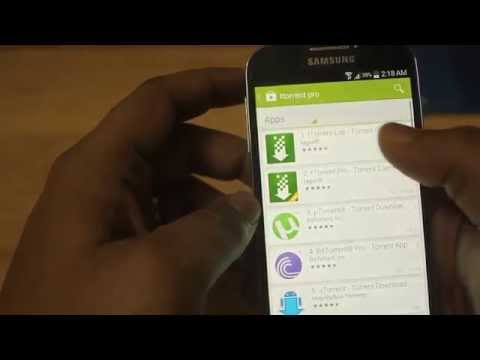 How to download Torrent on Mobile (Samsung galaxy S4)