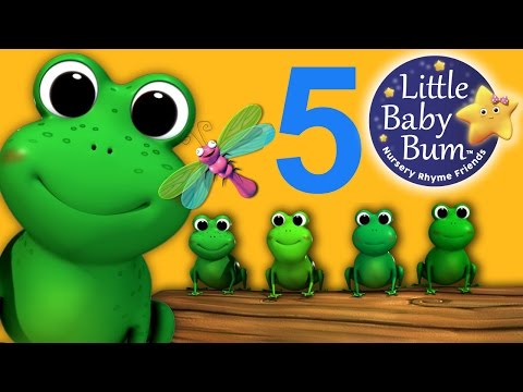 Five Little Speckled Frogs | Nursery Rhymes | HD Version from LittleBabyBum