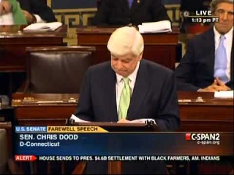 Senator Chris Dodd Farewell Speech