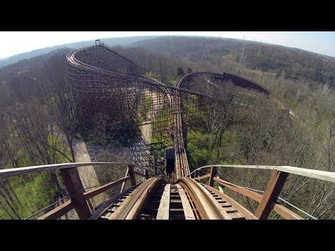 The Beast Wooden Roller Coaster POV Legendary Classic Woodie at Kings Island Ohio HD 1080p