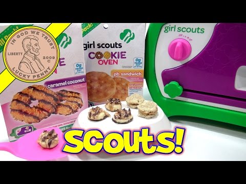 Girl Scouts Cookie Oven, I Bake Caramel Coconut PB Sandwich Cookies