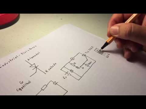 1ª Aula de Eletrônica Industrial - Tiristores SCR introdução.