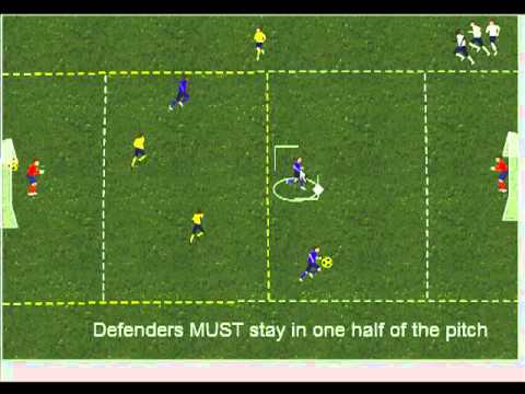 Football Association "WAVES" 5 -- 3 v 1, 3 v 2 and a 3 v 3 game