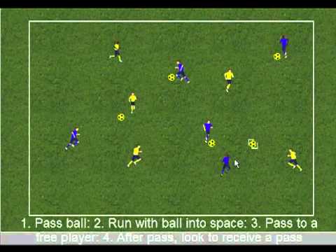 Football Association Level 1 coaching session - Moves in Twos