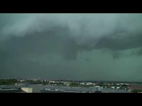 Crazy Storm with Tornadoes in Plano texas