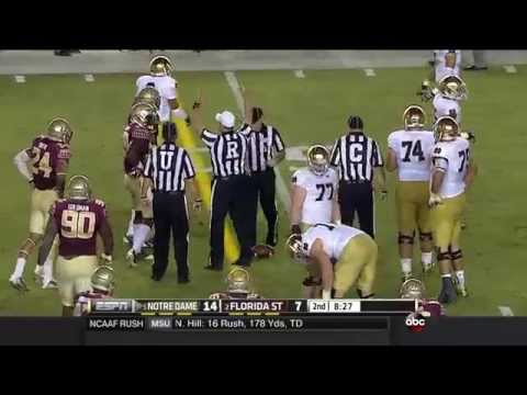 #5 Notre Dame Fighting Irish at #2 Florida State Seminoles 2014 Full Game cfedit