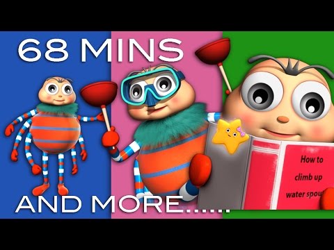 Itsy Bitsy Spider | Plus Lots More Classic Rhymes | 68 Minutes Compilation from LittleBabyBum!