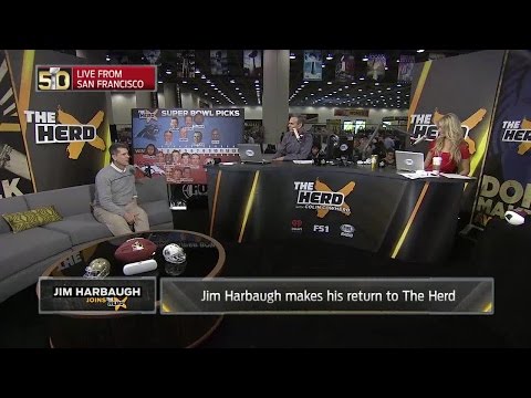 Jim Harbaugh makes his return to 'The Herd'