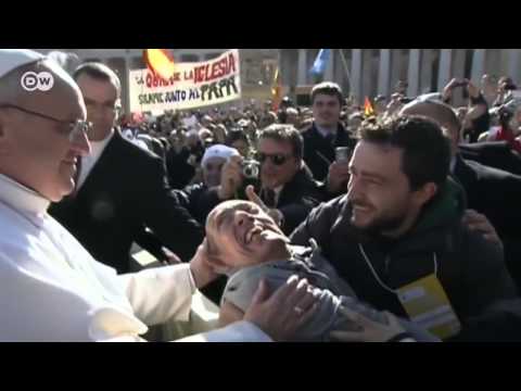 Pope Francis greets masses on St. Peter's Square