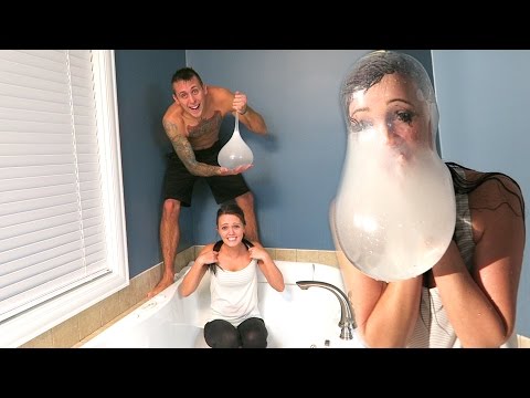 HILARIOUS WATER CONDOM CHALLENGE!!