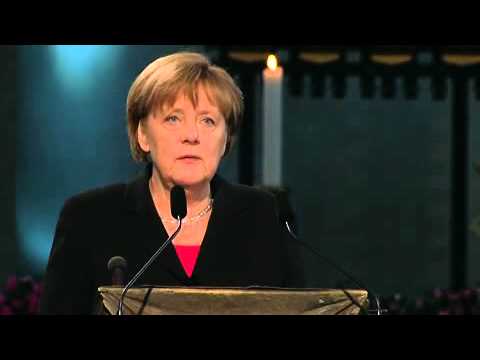 Angela Merkels Rede zu Guido Westerwelle Trauerfeier