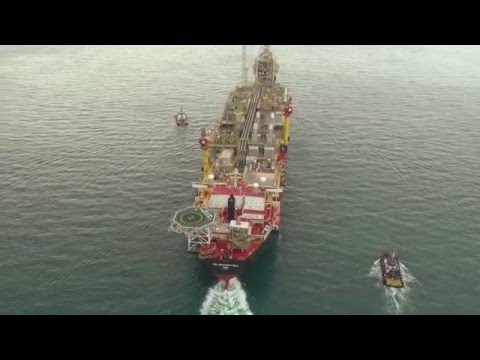 Tullow TEN Project FPSO sail away