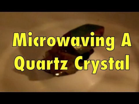 Microwaving a Quartz Crystal