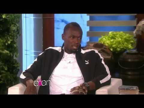 usain bolt - entire interview part #1 - ellen tv show