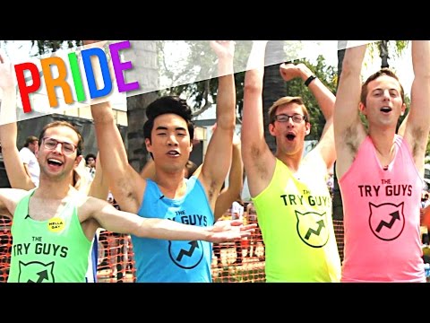 The Try Guys March In The Pride Parade