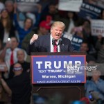 Donald Trump Holds Campaign Rally In Warren, Michigan